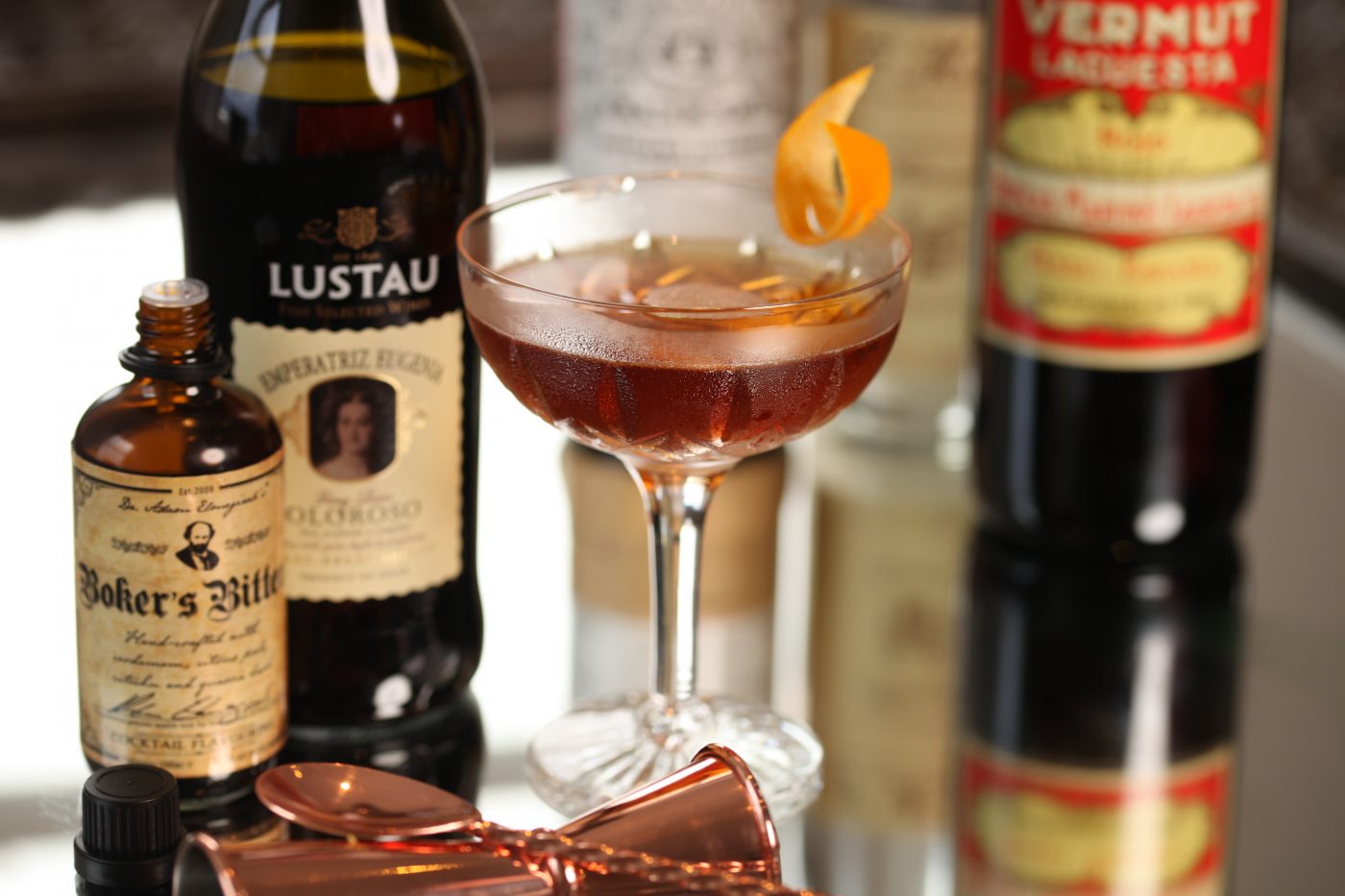 Oloroso Martinez Recipe Sherry Cocktail Recipe Spanish Sherry Basco