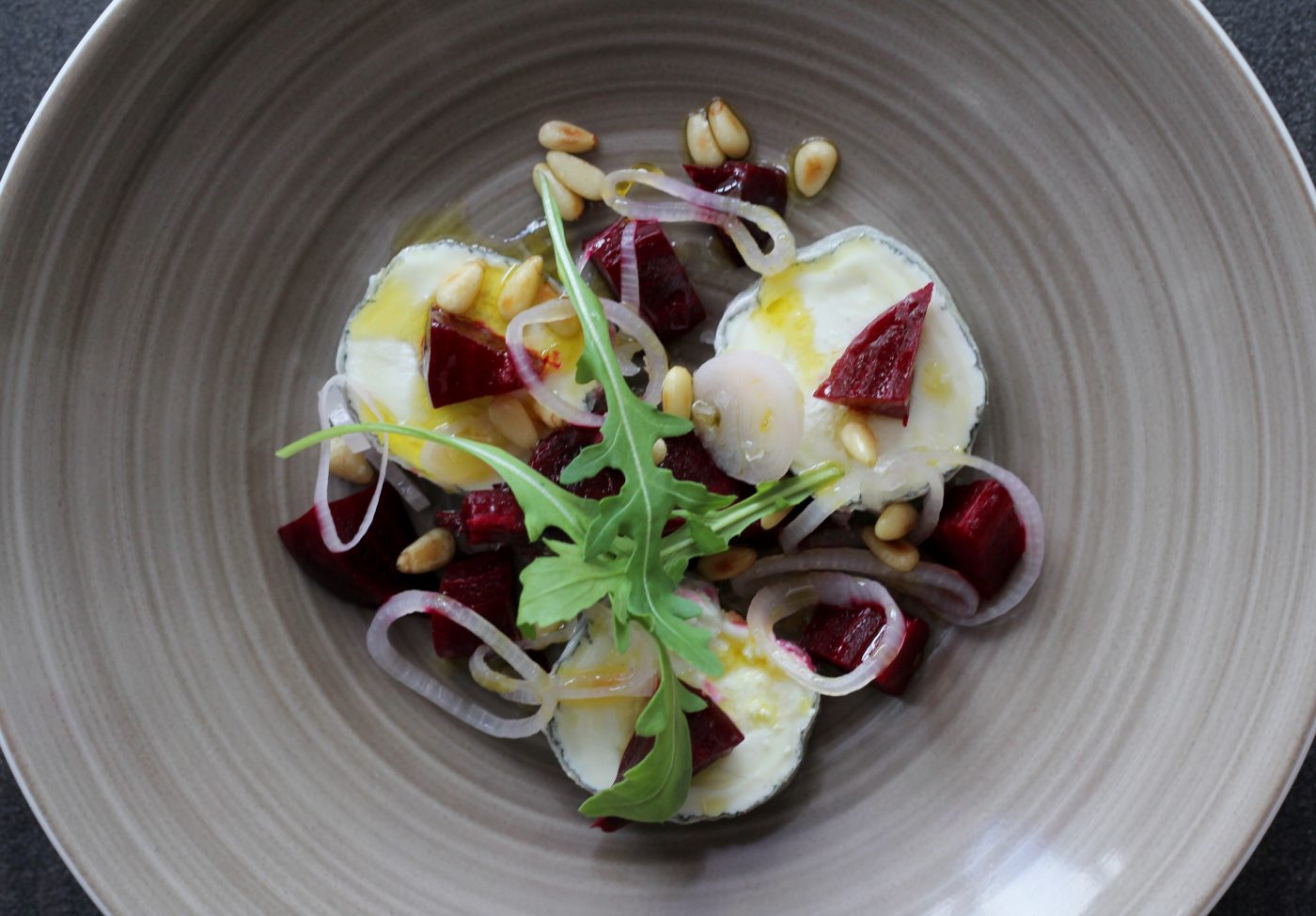 Smoked Beetroot and Goats Cheese Salad Spanish Recipes Basco