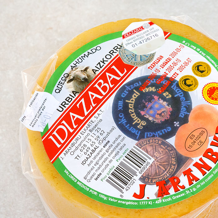 J. Aranburu Smoked Idiazabal Cheese 1Kg