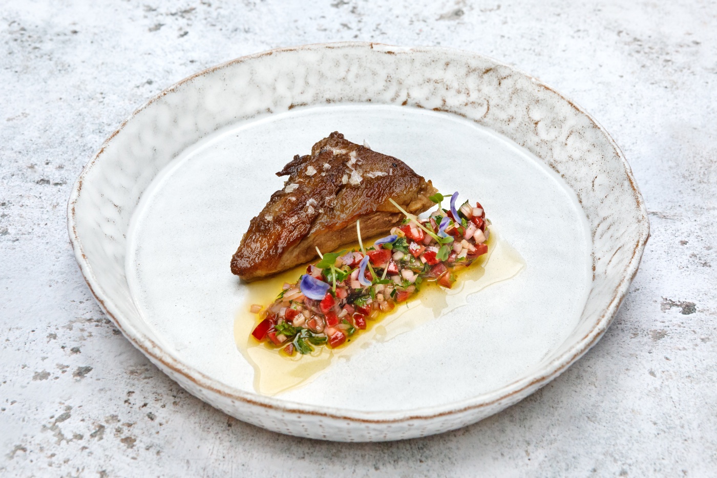 Pluma Iberica with Cherry Chimichurri