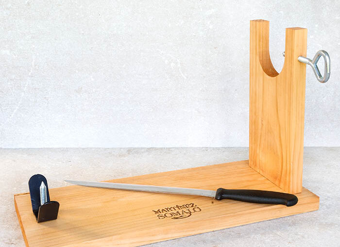 Spanish Ham Stand and Knife