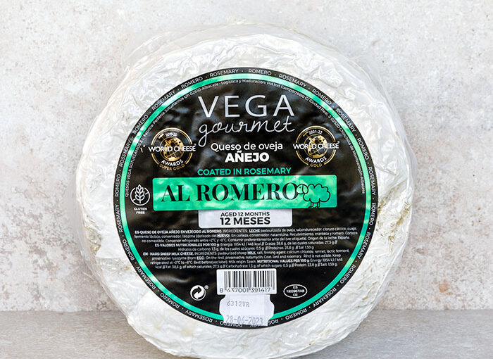 Vega Gourmet Rosemary Sheep’s Milk Cheese 3.6Kg