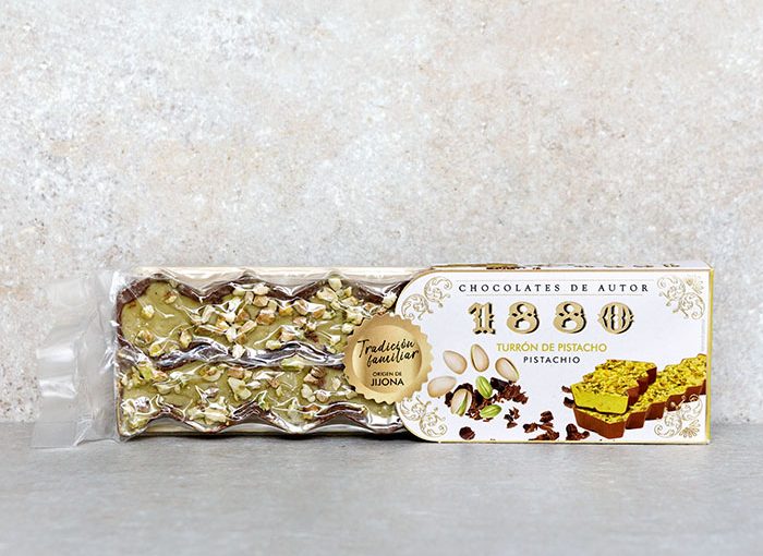 1880 Chocolate and Pistachio Turron 200g