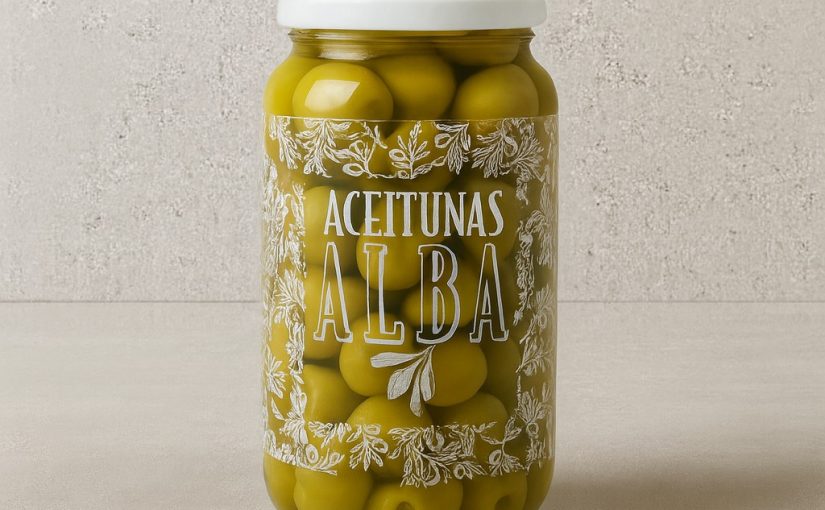 Alba Pitted Manzanilla Olives Jar