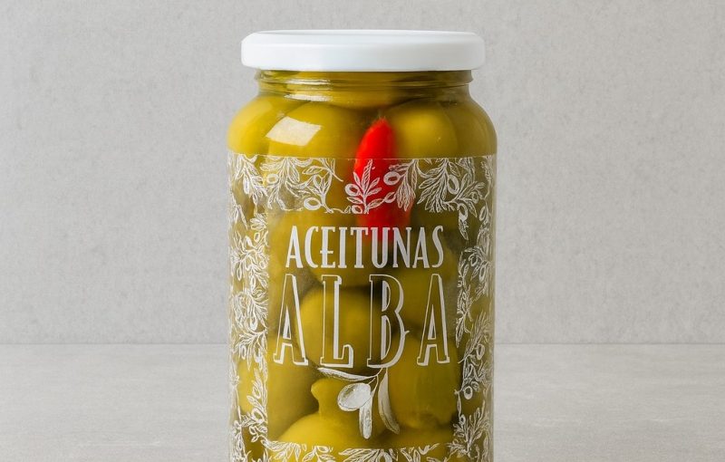 Alba Pitted Spicy Gordal Olives Jar
