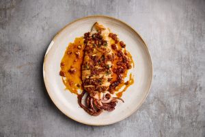 Barbecue Squid with Sobrasada