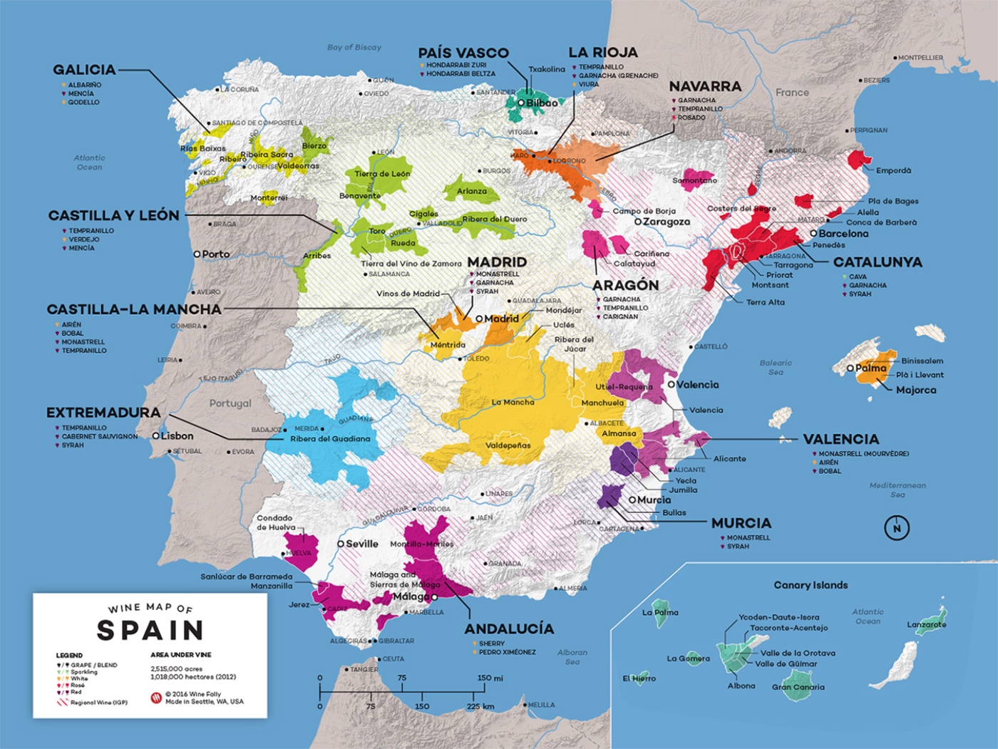 5 Popular Spanish Wine Regions