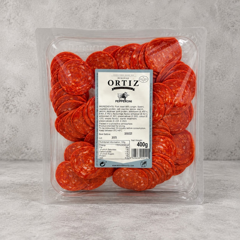 Embutidos Ortiz Sliced Pepperoni 400g